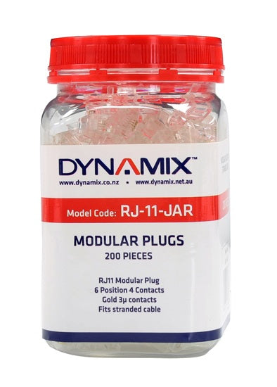 Plug RJ-11 Stranded 6P4C (Jar 200)