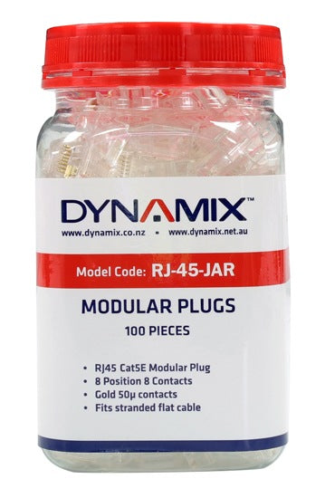 Plug RJ-45 Flat Stranded (Jar 100)