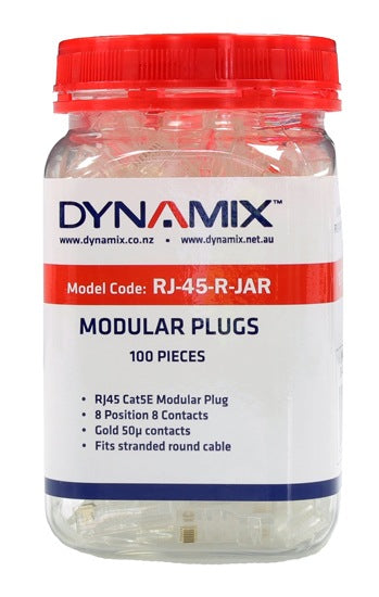Plug RJ-45 Round Stranded (Jar 100)