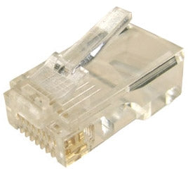 Plug RJ-45 Solid Round Single (Bag 20)