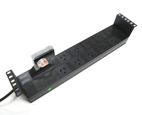 Power Rail Horiz 10x 10A Outlet MCB