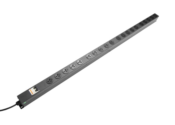 Power Rail Vert 20x 10A Outlet MCB On/Off 10A Plug