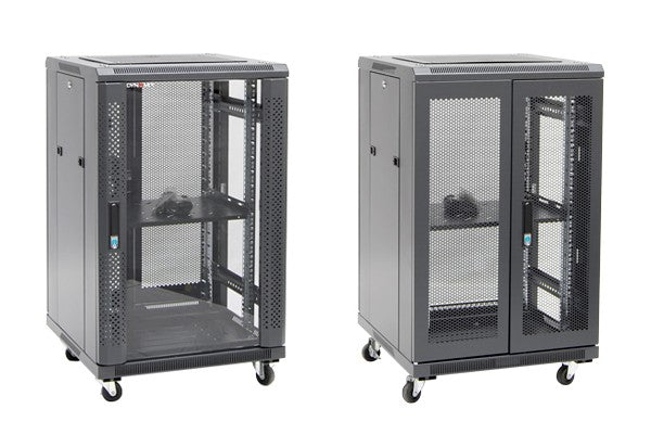 Server Cabinet 18RU 600 x 600 x 988mm 1x Shelf 2x Fans