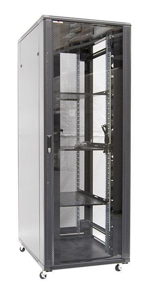 Server Cabinet 27RU 600 x 800 x 1388mm 1x Shelf 4x Fans
