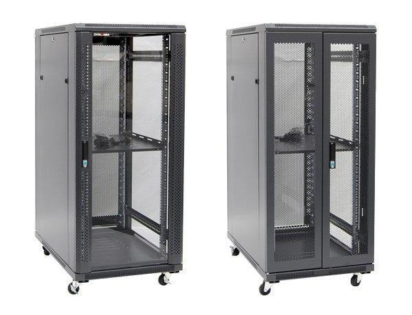 Server Cabinet 27RU 600 x 900 x 1388mm 1x Shelf 4x Fans