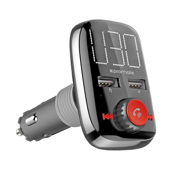 Promate Bluetooth Transmitter Multifunction Car FM Vs3