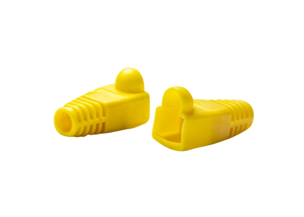 Strain Relief Boot UTP RJ45 Yellow (Pkt20)