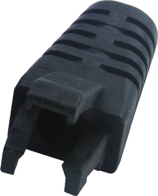 Strain Relief Boot RJ45 Black (Pkt20)
