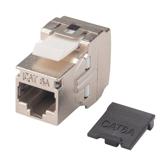 Keystone Jack Slimline Cat6A Side Entry Shielded