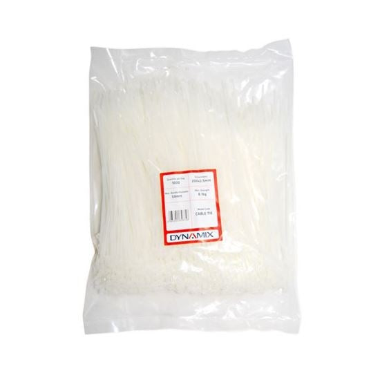 Cable Tie 200mm x 3.6mm Natural (Bag 1000)