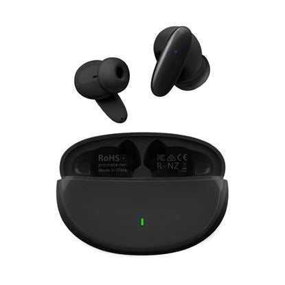 Promate Earbuds Bluetooth & Charging Case Black