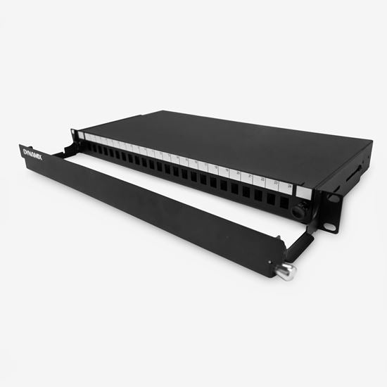 Fibre Patch Panel 19in 1U Unloaded 2x 24Port Cassette