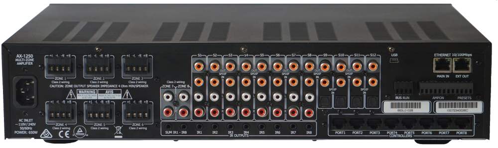 Multi-room Streaming Amp 8 Zone 13 Source 32 Distrib Source