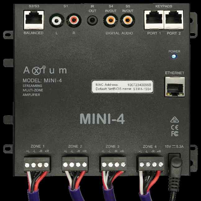 Mini Multi-room Streaming Amplifier 4 Powered Zones