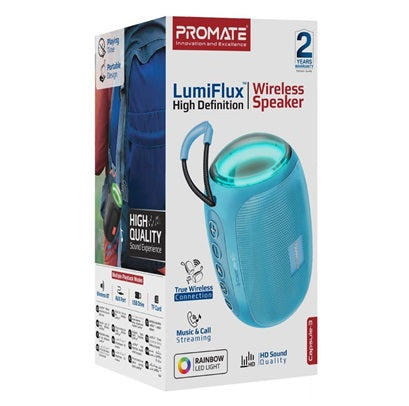 Promate Speaker Portable 5W Wireless Bluetooth Lanyard Blue