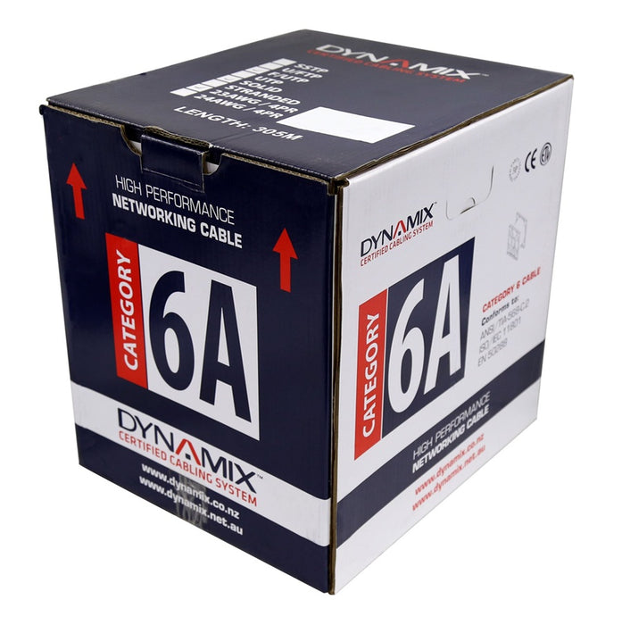 Cable Cat6A F/UTP 4Pair 23AWG 500MHz Blue 305m (Metre)
