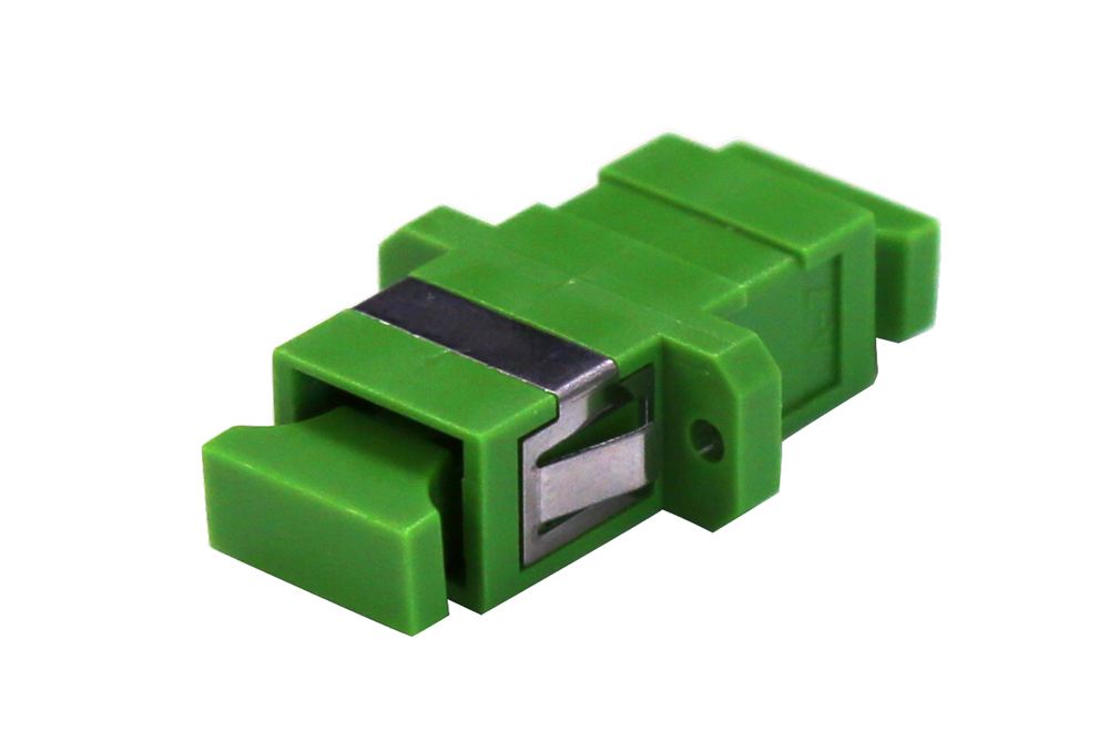 Fibre Joiner SC-APC to SC-APC Duplex Single Mode Green