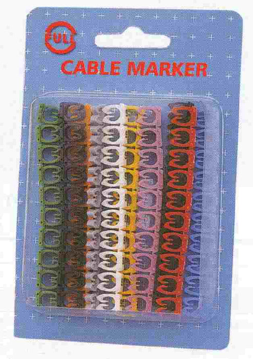 Cable Marker Colour Coded 4-5.5mm (Pkt100)