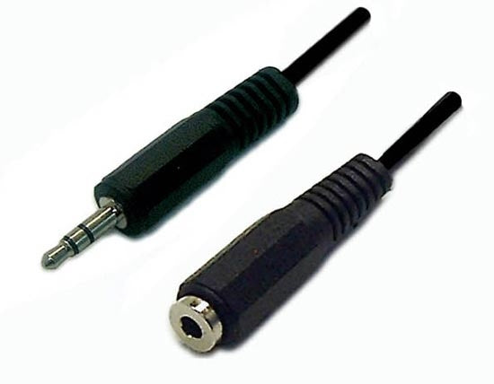 Lead Stereo Plug 3.5mm Male to Female 5m