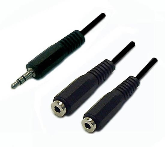 Lead Y Stereo 3.5mm Plug 20cm