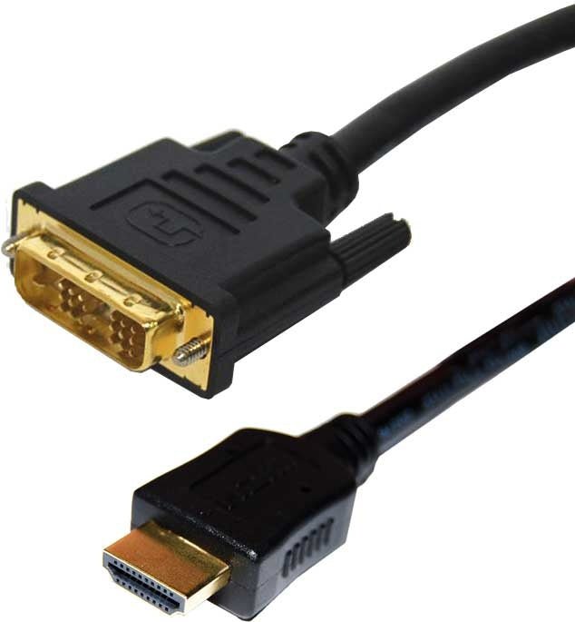 Lead HDMI Male to DVI-D Male (18+1) 5m