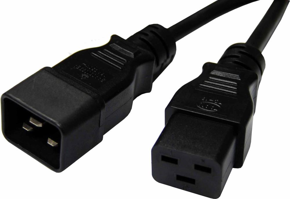 Lead IEC 16A Power Cord 3m (C20 Plug to C19 Socket)