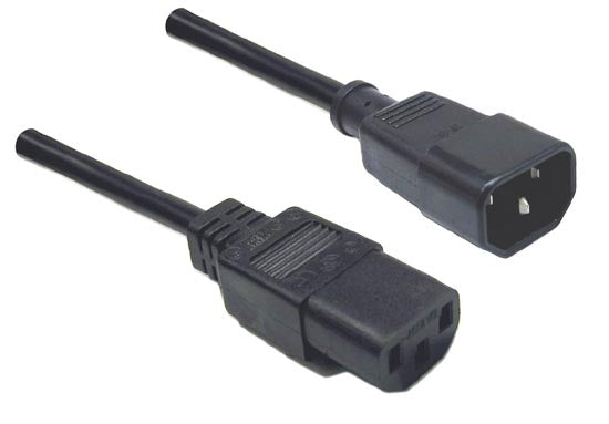 Power Cord 1m IEC Extension SAA Approved(C14 T0 C13)
