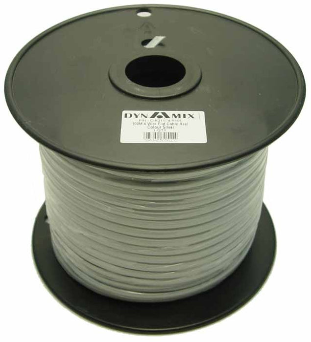 Cable Flat Telephone 6 Wire Silver (Metre)
