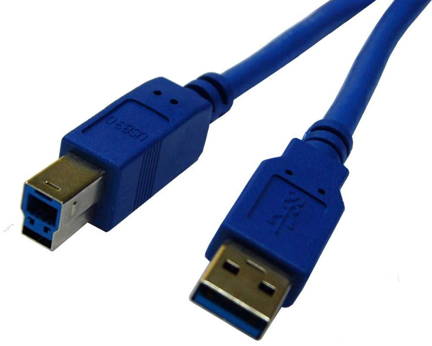 Lead USB 3.0 Type A Male to B Male 1m Blue