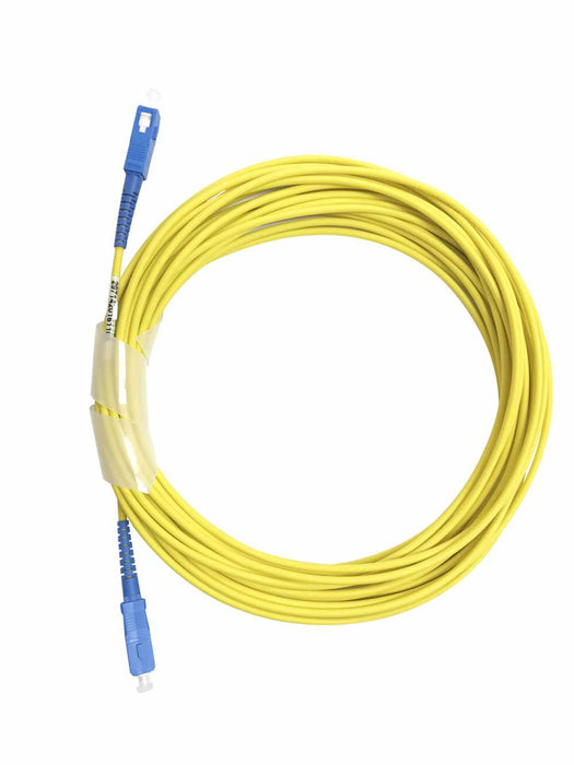 Fibre Patch Lead SCA-SCA OS2 Armoured Simplex SM 100m Yellow