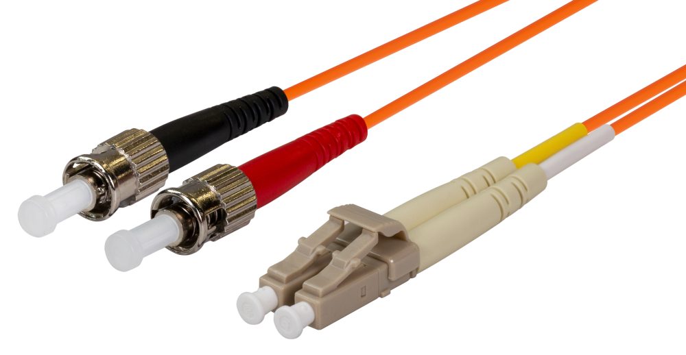 Fibre Patch Lead LC-ST OM1 Duplex MM 5m 62.5 Micron