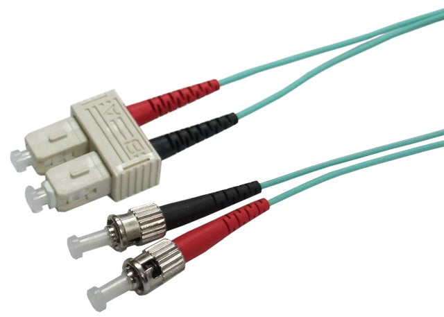 Fibre Patch Lead SC-ST OM3 Duplex MM 20m 50 Micron