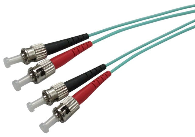 Fibre Patch Lead ST-ST OM3 Duplex MM 1m 50 Micron