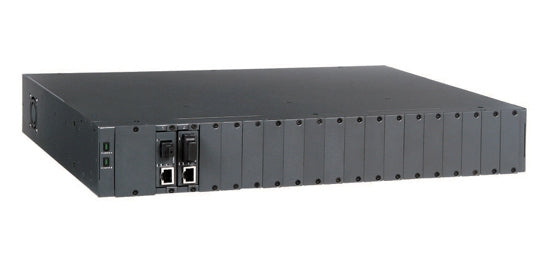 CTS Chassis 18Slot 19in 1.5RU Media Converter 2x DC Power