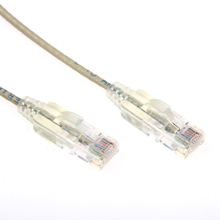 Patch Lead Ultra-Slim Cat6A UTP 0.5m Beige