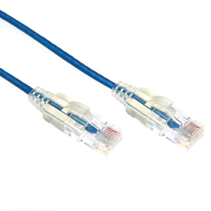 Patch Lead Ultra-Slim Cat6A UTP 0.75m Blue