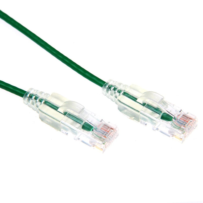 Patch Lead Ultra-Slim Cat6A UTP 0.25m Green