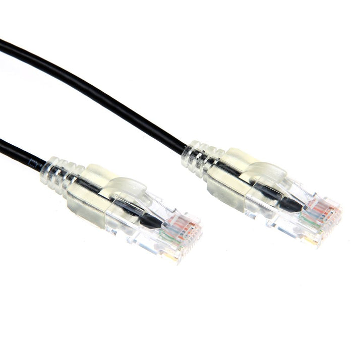 Patch Lead Ultra-Slim Cat6A UTP 1m Black