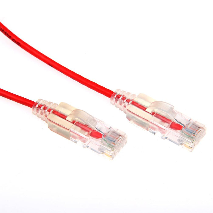 Patch Lead Ultra-Slim Cat6A UTP 1.25m Red