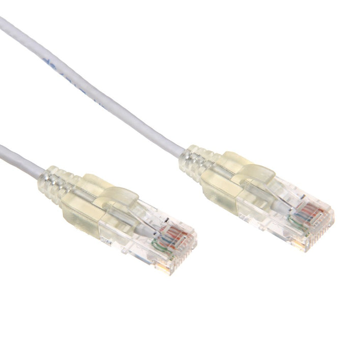 Patch Lead Ultra-Slim Cat6A UTP 1.25m White