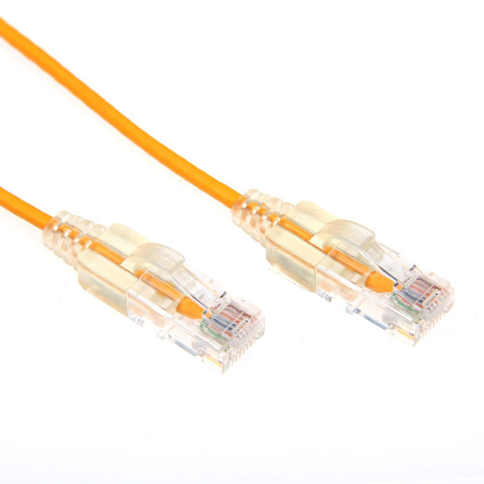 Patch Lead Ultra-Slim Cat6A UTP 0.25m Yellow
