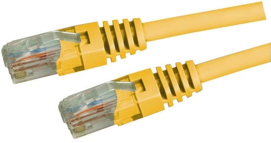 Patch Lead Cat5 UTP Enhanced Yellow 2m