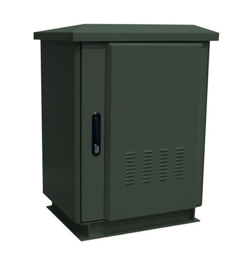 Cabinet 27RU 800x600x1575mm IP45 Forest Green