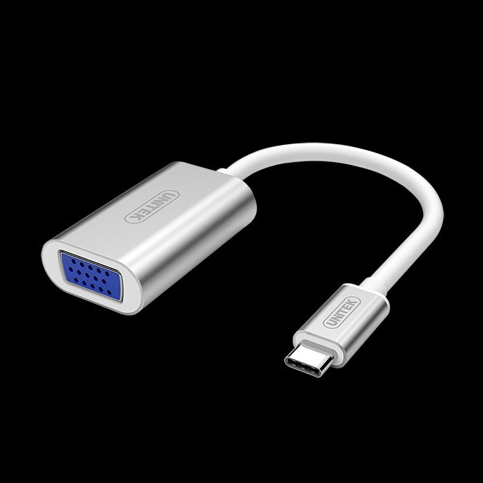 Unitek USB-C to VGA Conterter Aluminium Plug & Play