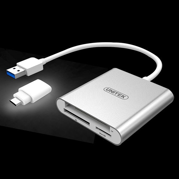 Unitek USB3.0 to Multi Card Reader Aluminium