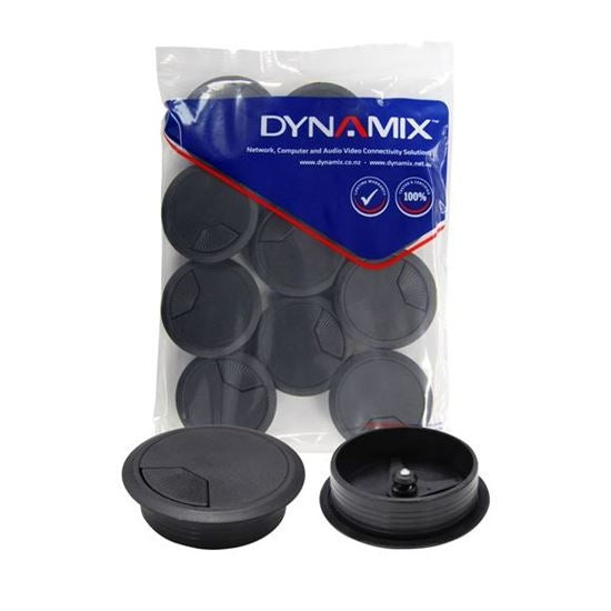 Desk Grommet 60mm Black 10 Pack