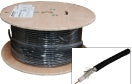 Cable RG6 Shielded 18AWG 75Ohm Sky Black 152m (Metre)