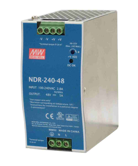 Union Power Supply 240W 48VDC Dinmount
