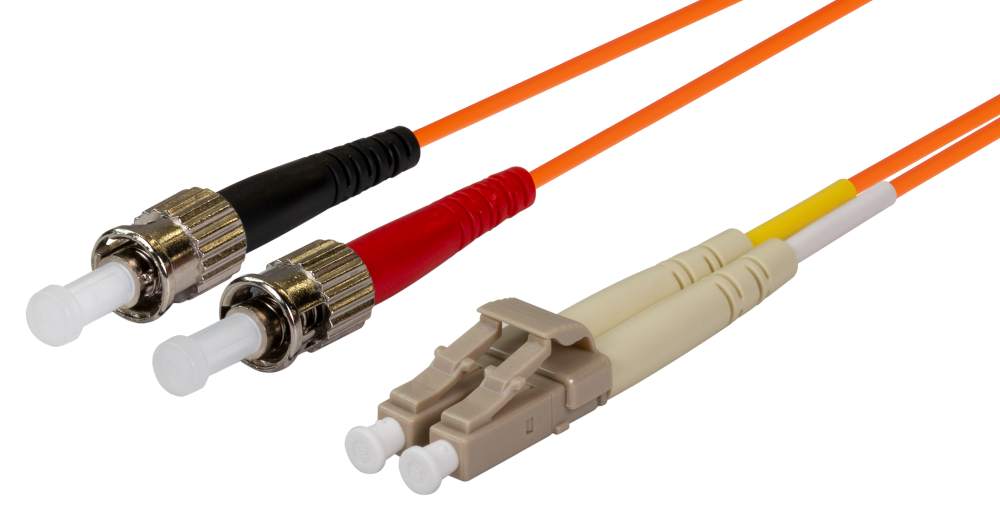 Fibre Patch Lead LC-ST OM1 Duplex MM 20m 62.5 Micron
