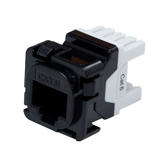 Amdex Keystone Jack RJ45 Cat6 V2 for Amdex Face Plates Black